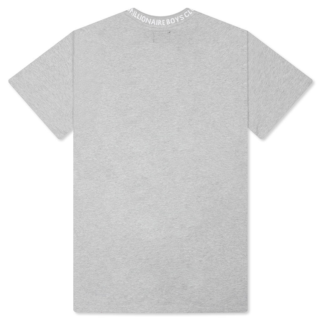 Wrapped S/S Knit Tee - Heather Grey