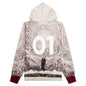 Birthstone Hooded Sweatshirt: 01 - Black/White