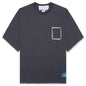 Blanket Stitch Vintage Tee - Sun Faded Grey
