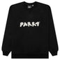 Blob Logo Crew Neck Sweatshirt - Washed Black
