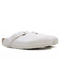 Boston Soft Footbed Suede Leather - Antique White