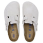 Boston Soft Footbed Suede Leather - Antique White