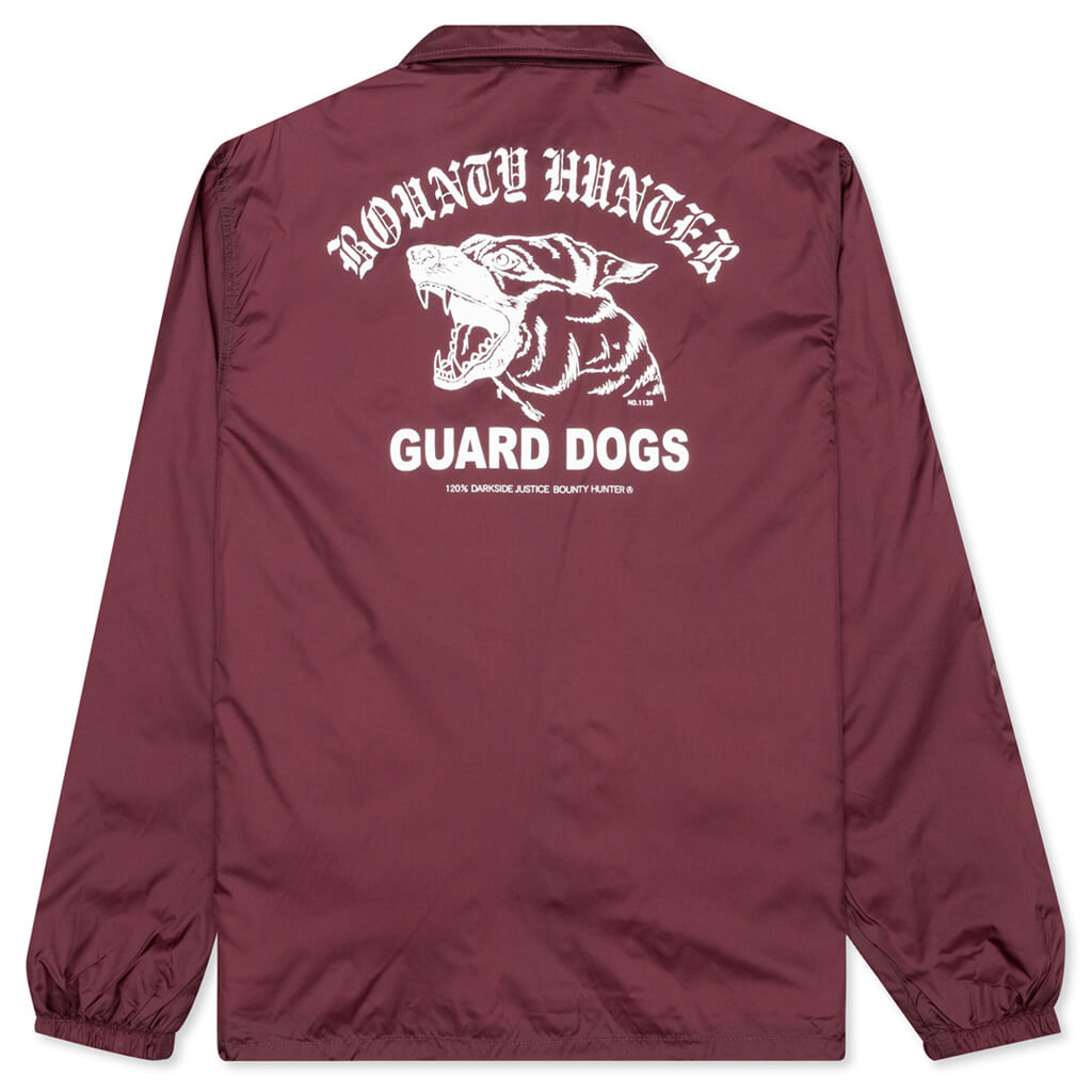Guard Dogs Coach Jacket - Burgundy