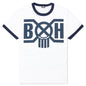 Logo Trim Tee - White/Navy