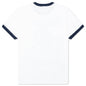 Old Skull Trim Tee - White/Navy