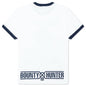 Logo Trim Tee - White/Navy