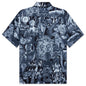 Silk Shirt with Hubert Objects Print - Black/Navy
