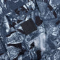 Silk Shirt with Hubert Objects Print - Black/Navy