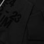 Boxy Fit Hoodie With Zip And Pocket Base - Black