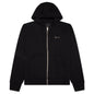 Fleece Zipped Hoodie with Hubert Objects Print- Black