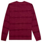 Barbed Wire Burnout L/S Tee - Maroon