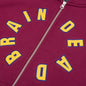 Collegiate Zip Up Hoodie - Maroon