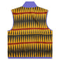 Configuration Printed Sherpa Vest - Mustard/Multi