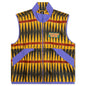 Configuration Printed Sherpa Vest - Mustard/Multi