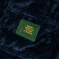 Debossed Paisley Fur Half Zip Shirt - Navy
