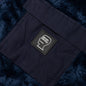 Debossed Paisley Fur Half Zip Shirt - Navy