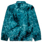 Fully Reversible Zip Front Fur Shirt Jacket - Blue
