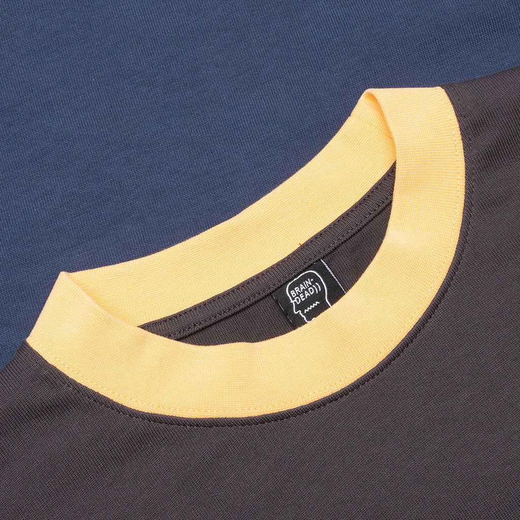 Heavyweight Embroidered Paneled Shirt - Black