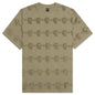 Lightning Head Textured Stripe T-Shirt - Tan