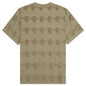 Lightning Head Textured Stripe T-Shirt - Tan