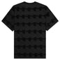 Lightning Head Textured Stripe T-Shirt - Washed Black