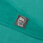 Logo Head Asymmetrical Paneled Hoodie - Teal