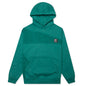 Logo Head Asymmetrical Paneled Hoodie - Teal