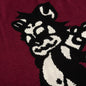Meow Knit Sweater - Raspberry