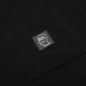 Mini Waffle Mock Neck T-Shirt - Washed Black