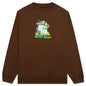 Mushroom House Crewneck - Brown