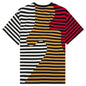Organic Paneled Stripe Shirt - Navy