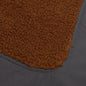 Paneled Sherpa Full Zip Jacket - Brown