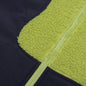Paneled Sherpa Full Zip Jacket - Lime