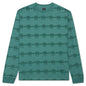 Running Head Textured Stripe L/S Shirt - Mallard Green