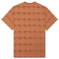 Running Head Textured Stripe S/S Shirt - Terracotta
