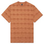 Running Head Textured Stripe S/S Shirt - Terracotta