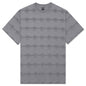 Running Head Textured Stripe S/S Shirt - Washed Blue Grey