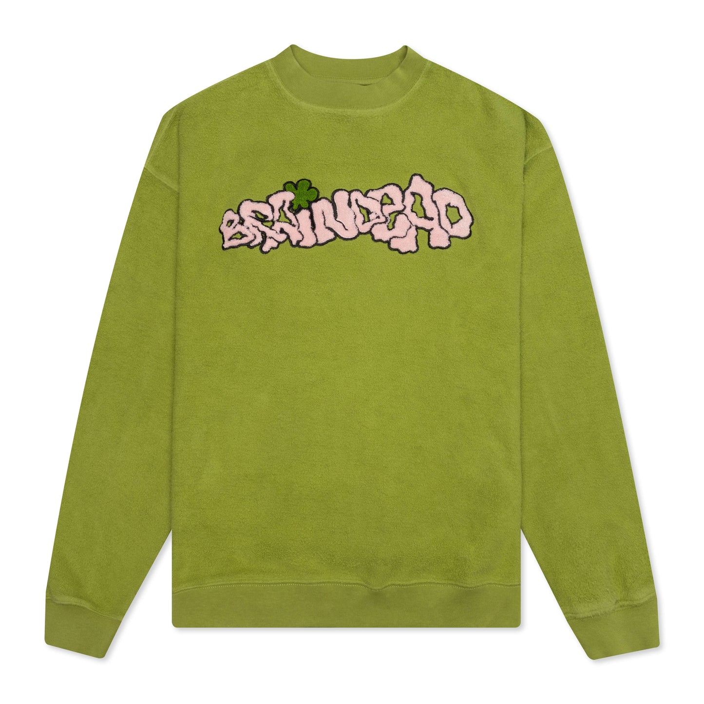 Slime Reverse Fleece Crewneck - Apple