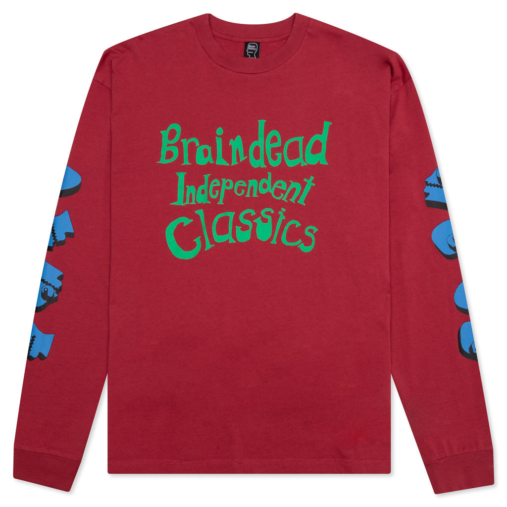 Volume Obscure L/S T-Shirt - Maroon