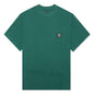 Waffle Knit Mockneck S/S Shirt - Green