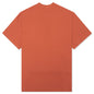 Waffle Knit Mockneck S/S Shirt - Orange