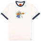 Brain Dead x Dickies Hard Hat Embroidered Ringer T-Shirt - Whisper White