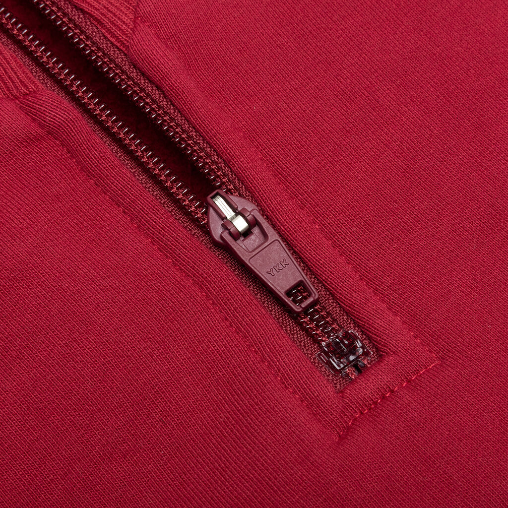 Gastromaniac Overlay Half Zip Fleece - Maroon