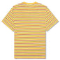 Nineties Blocked Striped T-Shirt - Mustard