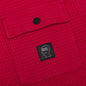 Waffle Snap Front Shirt - Berry