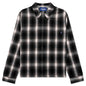 Brushed Flannel Shirt Jacket - Green Multi