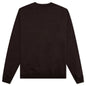 Embroidery Script Logo Crewneck Sweater - Chocolate/Creme