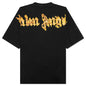 Burning Palm Over Tee - Black/Gold