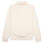Buttoned Raglan Long Sleeve Sweatshirt - Ivory