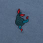 Blue Sitting Pear T-Shirt - Indigo